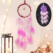 LED Dream Catcher Wall Hanging Handmade Feather Boho Circular Net Dream Catchers picture