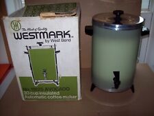 vintage West Bend 30 cup Westmark electric Coffee Percolator model 1182 Working picture