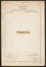 F. W. Bates for Frizzetta brand A Preparation for Keeping the Hair in Curl picture