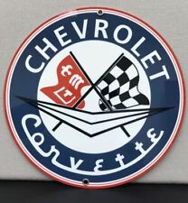 Chevy Corvette Racing Service Metal Garage Sign Reproduction picture