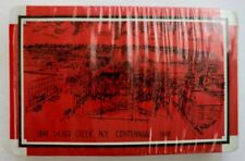 NOS Vtg 1848-1948 Silver Creek NY Playing Cards Centennial Red Black SEALED NEW  picture