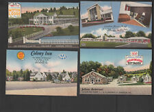 lot of 4 vintage postcards Virginia motels picture