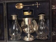 Vintage 6 Piece Sterling Silver Travelling Communion Set Made By DIADEN England picture