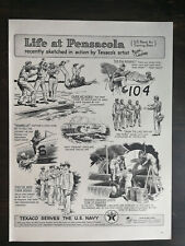 Vintage 1941 Texaco Oil Serves The United Sates Navy Full Page Oriignal Ad - 422 picture