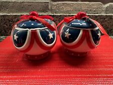 (2) NEW Johanna Parker Carnival Cottage Patriotic America July 4th Canisters picture