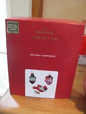 HALLMARK 2021 SPECIAL EDITION HOLIDAY HAPPINESS ORNAMENTS picture