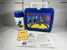 ORIGINAL Vintage 1982 Batman Joker Lunch Box w/ Thermos With Vintage Coffee Cup picture