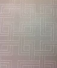Brentano Embroidered Geometric Faux Leather Upholstery- City Block/Tearoom 7 yds picture