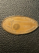 1939 USA NY WORLDS FAIR World of Tomorrow QUEENS Elongated Penny Rare Find picture