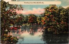 Postcard Millmont PA greetings from scenic view vintage used postcard picture