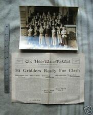 1935 Hagerstown, MD HS Newspaper AND Class Photo picture