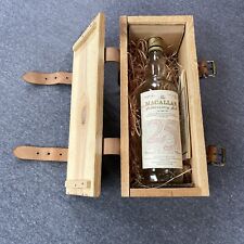 The Macallan Over 25 Years Old Anniversary Malt Leather Strap Box & Bottle 1980s picture