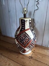 Working Vintage Hand Painted Lamp 37