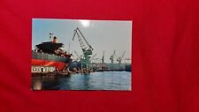 SALE Postcard Japan Kobe Ship Building Yard View Crane Dock Photo 1960's picture