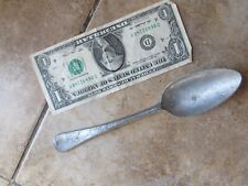 Very Rare, Early LG Colonial Antique Pewter Spoon, 1770, Hand Made, Revolution picture