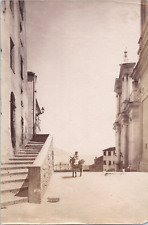 France, Menton, Place de la Conception, vintage print, ca.1880 vintage print  picture