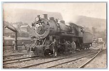 c1910's Railroad Train Engine Yard Ebenezer New York NY RPPC Photo Postcard picture