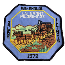 Vintage Boy Scout U.S.Grant Pilgrimage Patch 1972 Cloth Back picture