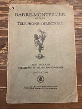 1946 Barre-Montpelier, VT TelePhone Directory New England Telephone picture