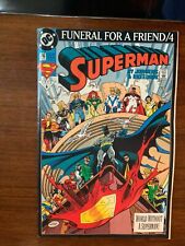 SUPERMAN - Funeral For A Friend #76 WORLD WITHOUT SUPERMAN picture