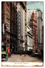 Antique Broad Street, New York City, NY Postcard picture