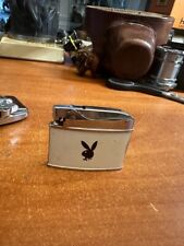 Vintage Playboy Advertising White Flat Bunny Lighter 1960's non working picture