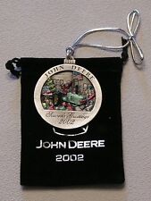 NIB - 2002 John Deere Pewter Christmas Ornament - 7th in the series - NEW picture