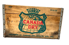 Vintage Canada Dry Wood Crate FC-4-56 12 x 18 x 10 1/2