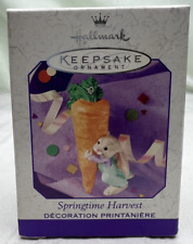Hallmark Springtime Harvest Rabbit Carrot Spring Keepsake Ornament FAST Shipping picture