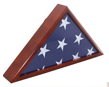 Solid wood Flag Display Case for Memorial/Funeral/Casket 5'X9.5' flag Real Glass picture