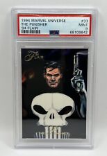 1994 MARVEL UNIVERSE #33 THE PUNISHER, '94 FLAIR  PSA 9 MINT picture