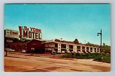 North Bergen NJ-New Jersey, York Motel, Advertising, Antique, Vintage Postcard picture