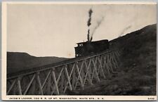 Jacob's Ladder COG RR Railway Mt Washington White Mountains NH Postcard L149 picture