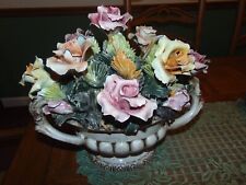 Stunning Estate Capodimonte Porcelain Flowers Table Display picture