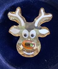Swarovski Gingerbread Reindeer Ornament -Needs Hanger Replaced IOB picture