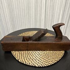 Early 1800s Antique Carpenters Wood Plane Signed New York Tool 12 Thistle Blade picture