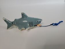 Vintage Jaws Hungry Shark Eating Swimmer Pull Cord String Toy Keychain picture