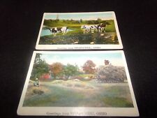 Shadyside OH, pair 1920s postcards,  picture