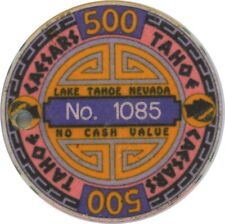 Caesars Tahoe $500 NCV casino gaming chip #1085 - Canceled - Scarce Hard to find picture