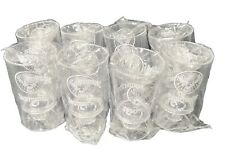 Set Of 8 Rare VTG Jagermeister Clear Tall Plastic Shot Glass Limited Edition NEW picture