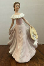Home Interiors Grace Masterpiece Porcelain Figurine #11293-01 Pink Gown Hat 2001 picture