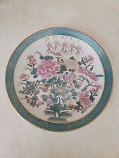 Vtg Satsuma Hand Painted Floral Decorative Plate 10 ¼