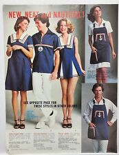 1978 Retro Sexy Women Nautical Dresses Long Legs Vtg Catalog Print Ad Deco 70s picture