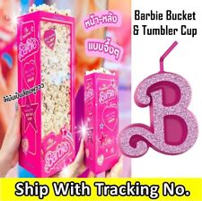 Authentic BARBIE movie 2023 Plastic Cup Popcorn Bucket & Tumbler Margot Robbie picture