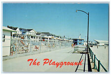 c1950's Seashore Resort The Playground Hampton Beach NH Vintage Postcard picture