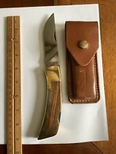 Gerber Sportman III With Original Sheath Nice This Is A Big Folding Knife picture