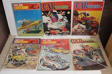 Hot Rod Cartoons & CAR Toons Lot of 6- 1960's & 1970'S picture