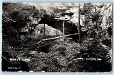 Maquoketa Iowa IA Postcard RPPC Photo View Of Burts Cave Cundill c1930's picture