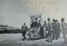 1908 Aerial Reconnaissance in Warfare Balloons illustrated picture