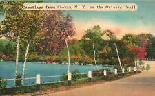 Vintage Postcard Greetings From Shokan New York On The Onteora Trail & Lake NY picture